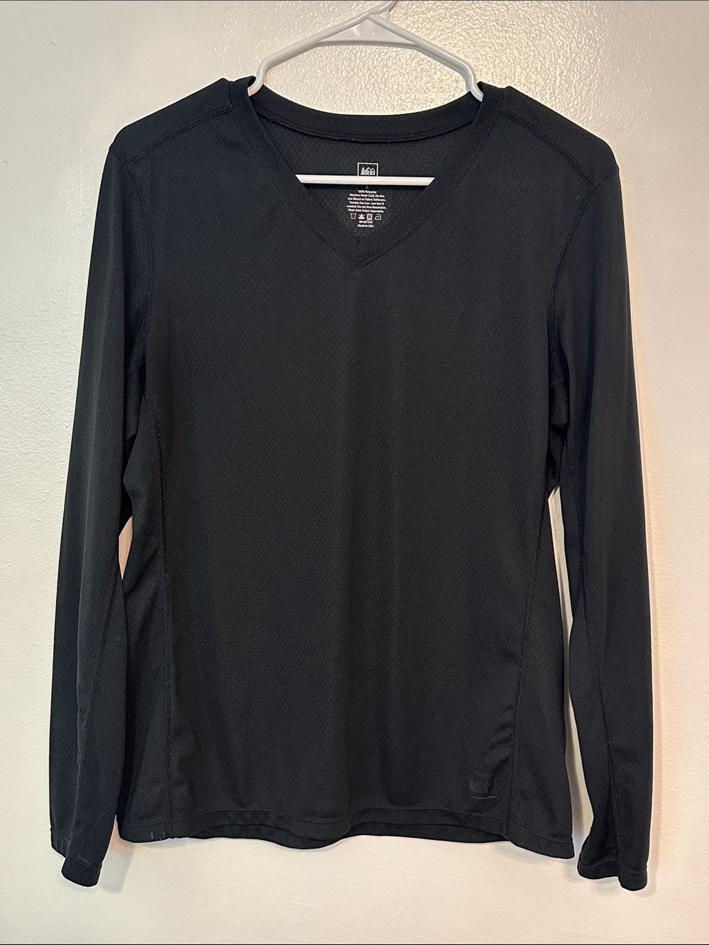 REI black long sleeve shirt